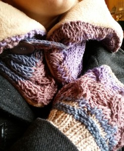 Ensemble snood et manchettes MULTICO